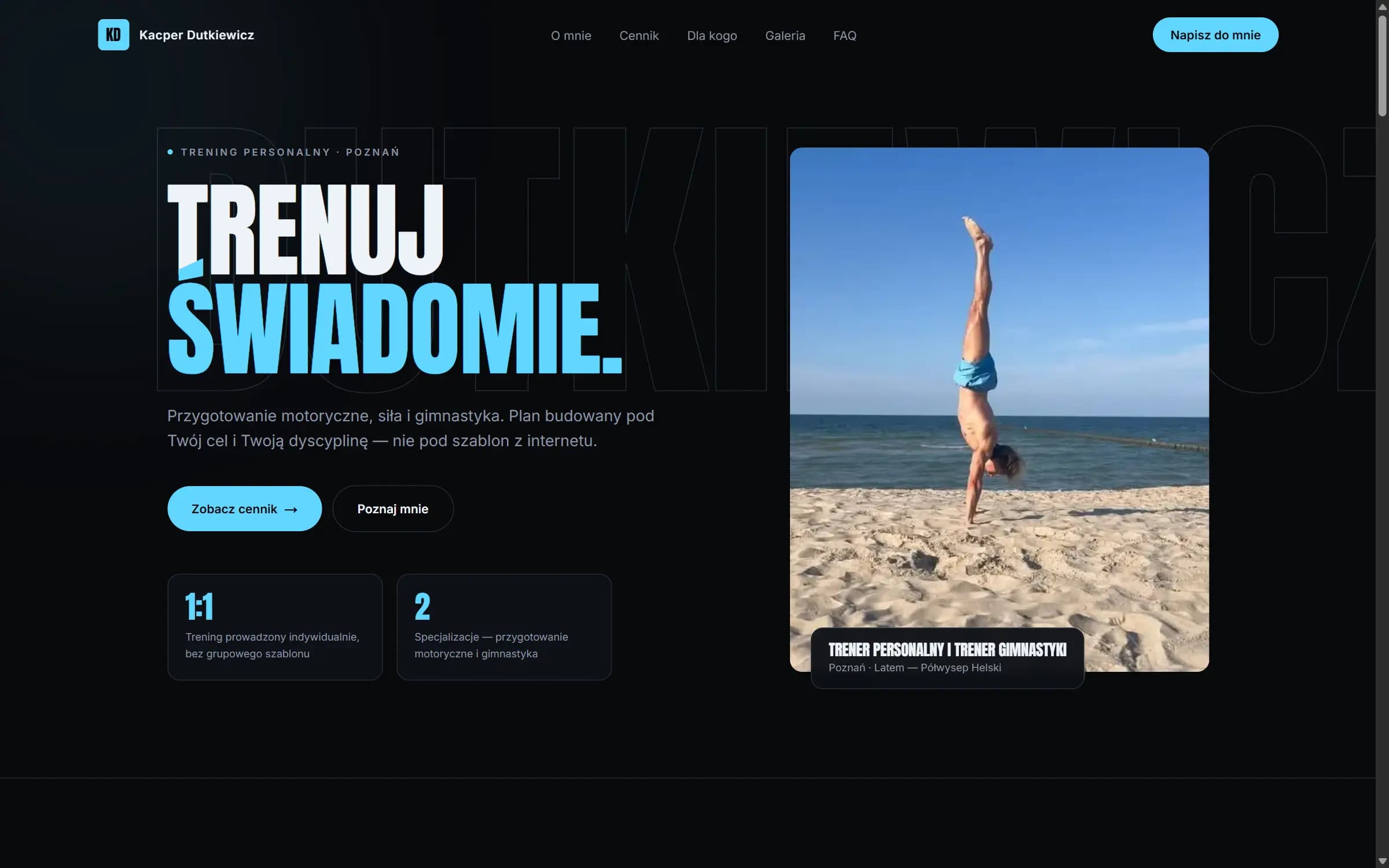 Kacper Dutkiewicz — zrzut ekranu produktu
